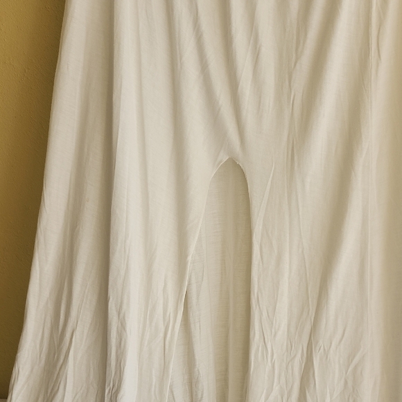 NWT Peace Love Word Boheme White Gabi Maxi Skirt with Slit Pantotene #1 - Picture 8 of 11
